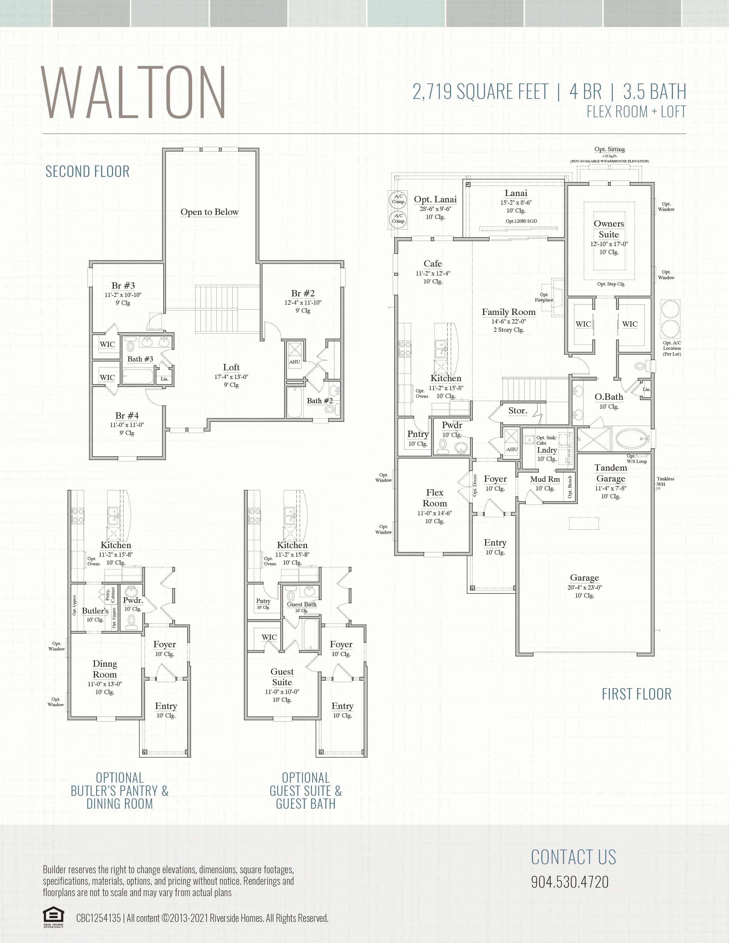 Walton Floor Plan Riverside Seabrook Village